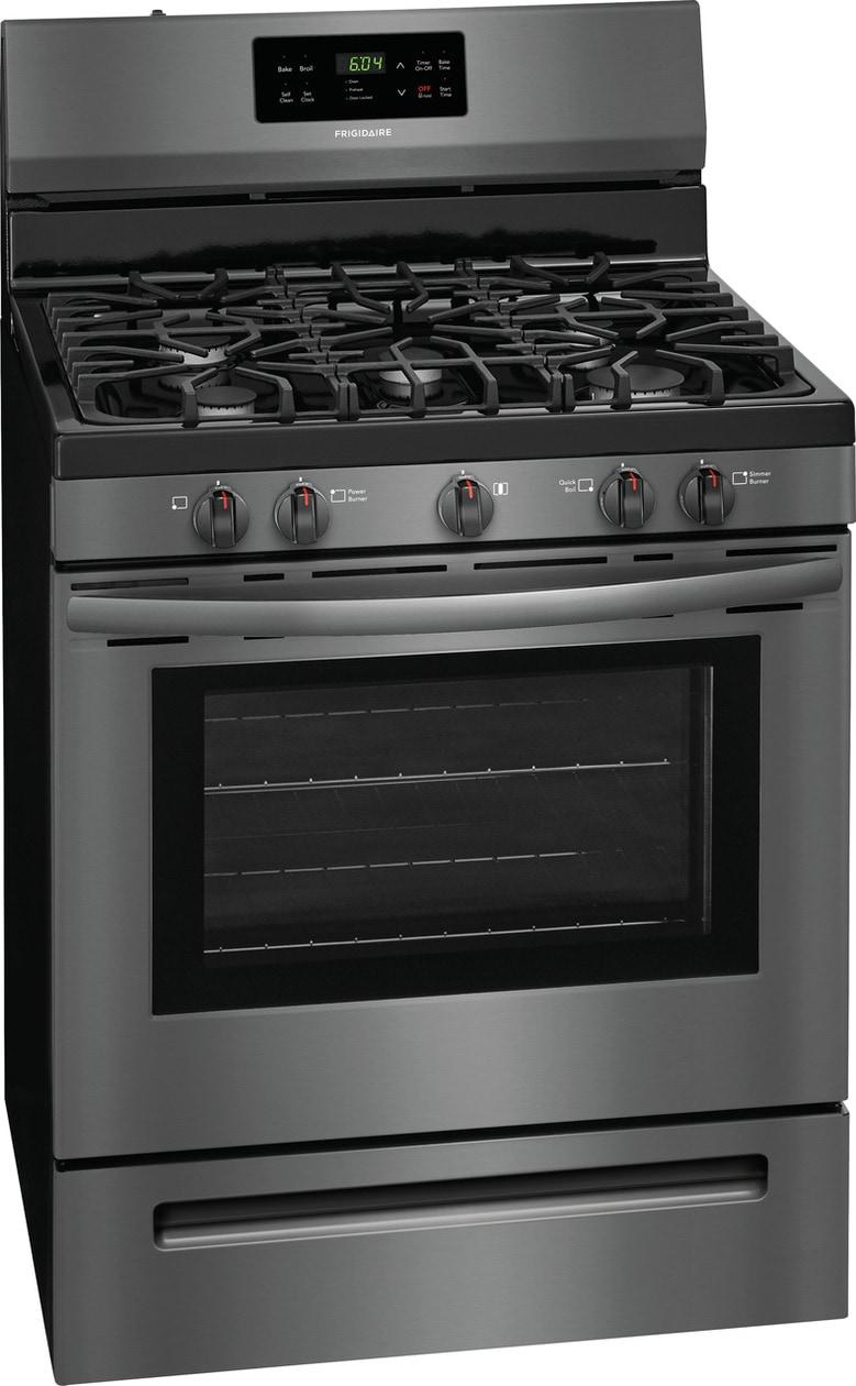 Frigidaire FFGF3054TD 30" Gas Freestanding Range, Self Clean, 5.0 CF, Continuous Grates