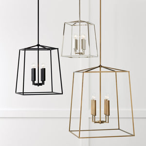 Capital Lighting 537643AD Thea 4 Light Foyer Aged Brass