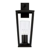 Capital Lighting 948131BK Elliott 3 Light Outdoor Wall Lantern Black