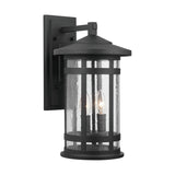 Capital Lighting 935521BK Mission Hills 2 Light Outdoor Wall Lantern Black