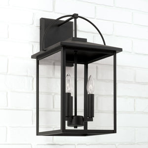Capital Lighting 948031BK Bryson 3 Light Outdoor Wall Lantern Black