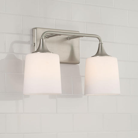Capital Lighting 148921BN-541 Presley 2 Light Vanity Brushed Nickel