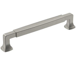 Amerock Cabinet Pull Satin Nickel 6-5/16 inch (160 mm) Center-to-Center Stature 1 Pack Drawer Pull Cabinet Handle Cabinet Hardware