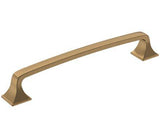 Amerock Cabinet Pull Champagne Bronze 6-5/16 inch (160 mm) Center-to-Center Ville 1 Pack Drawer Pull Cabinet Handle Cabinet Hardware