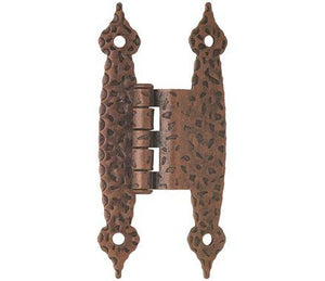 Amerock Cabinet Hinge 3/8 inch (10 mm) Offset Hinge Antique Copper 2 Pack Non Self-Closing Hinge H-Type Hinge Cabinet Door Hinge