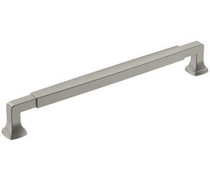 Amerock BP36890G10 Stature Cabinet Pull, 8-13/16 in (224 mm) Center-to-Center, Satin Nickel