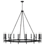 Capital Lighting 445202IH Ogden 16 Light Chandelier Brushed Black Iron