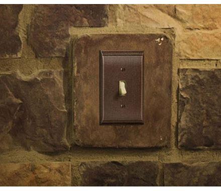 Amerock Wall Plate Oil Rubbed Bronze 1 Rocker Switch Plate Cover Candler 1 Pack Decora Wall Plate Light Switch Cover