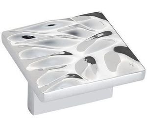 Amerock Cabinet Pull Polished Chrome 1-1/4 inch (32 mm) Center to Center Calathea 1 Pack Drawer Pull Drawer Handle Cabinet Hardware