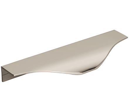 Amerock Cabinet Edge Pull Polished Nickel 4-9/16 inch (116 mm) Center to Center Aloft 1 Pack Drawer Pull Drawer Handle Cabinet Hardware