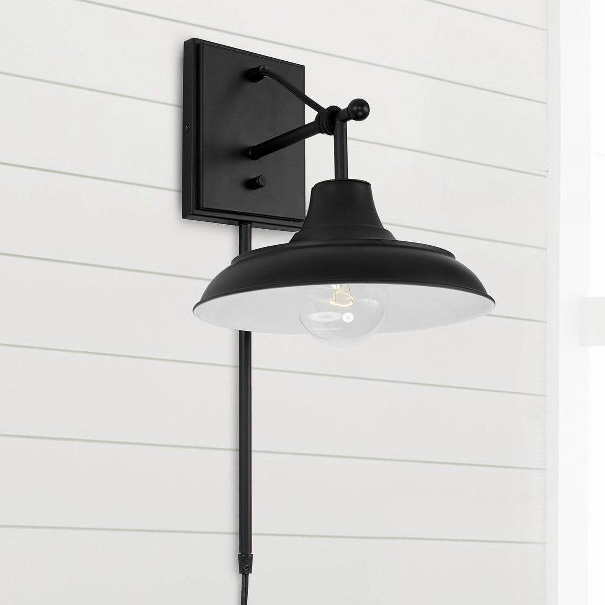 Capital Lighting 642111MB Jones 1 Light Sconce Matte Black