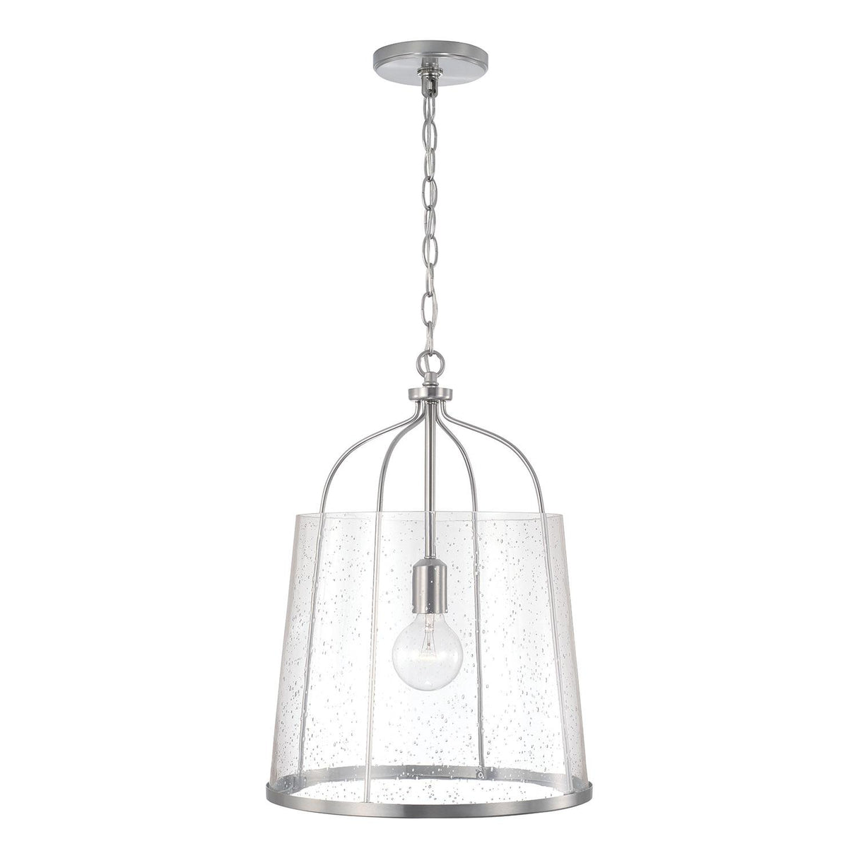 Capital Lighting 347011BN Madison 1 Light Pendant Brushed Nickel