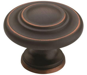Amerock 902WHT Allison Value Hardware Round Knob, White, 1-1/4-Inch