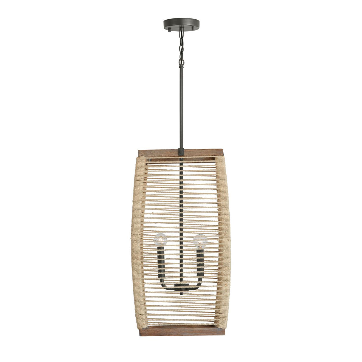 Capital Lighting 540341YG Jacob 4 Light Foyer Grey Wash and Grey Iron