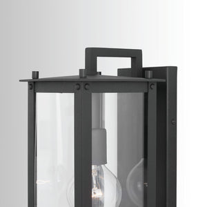 Capital Lighting 934611BK Hunt 1-Light Wall Mount Black