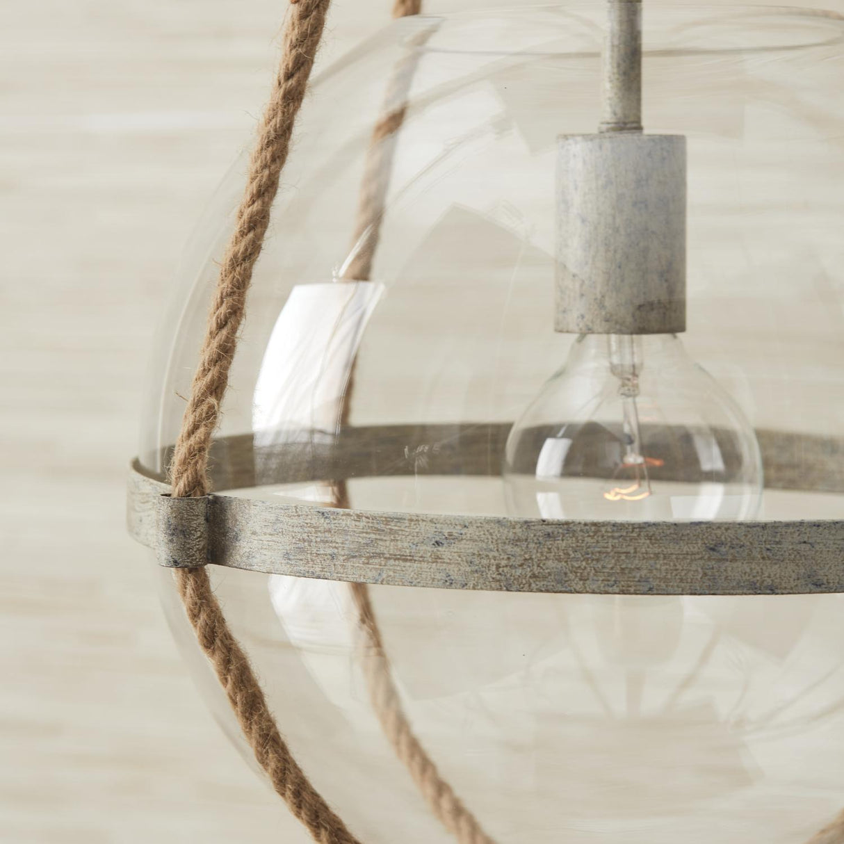 Capital Lighting 327413MS Beaufort 1 Light Pendant Mystic Sand