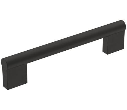 Amerock Cabinet Pull Matte Black 5-1/16 inch (128 mm) Center-to-Center Versa 1 Pack Drawer Pull Cabinet Handle Cabinet Hardware