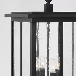 Capital Lighting 943844BK Barrett 4 Light Outdoor Hanging Lantern Black