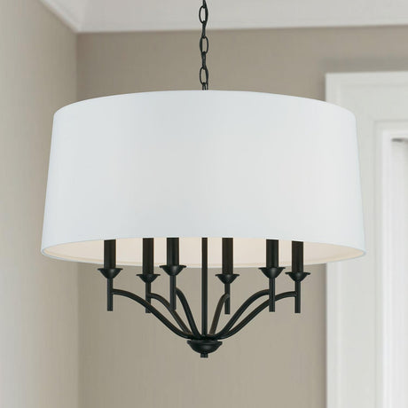 Capital Lighting 342061MB Peyton 6 Light Pendant Matte Black