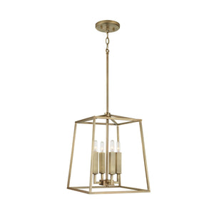 Capital Lighting 537641AD Thea 4 Light Foyer Aged Brass