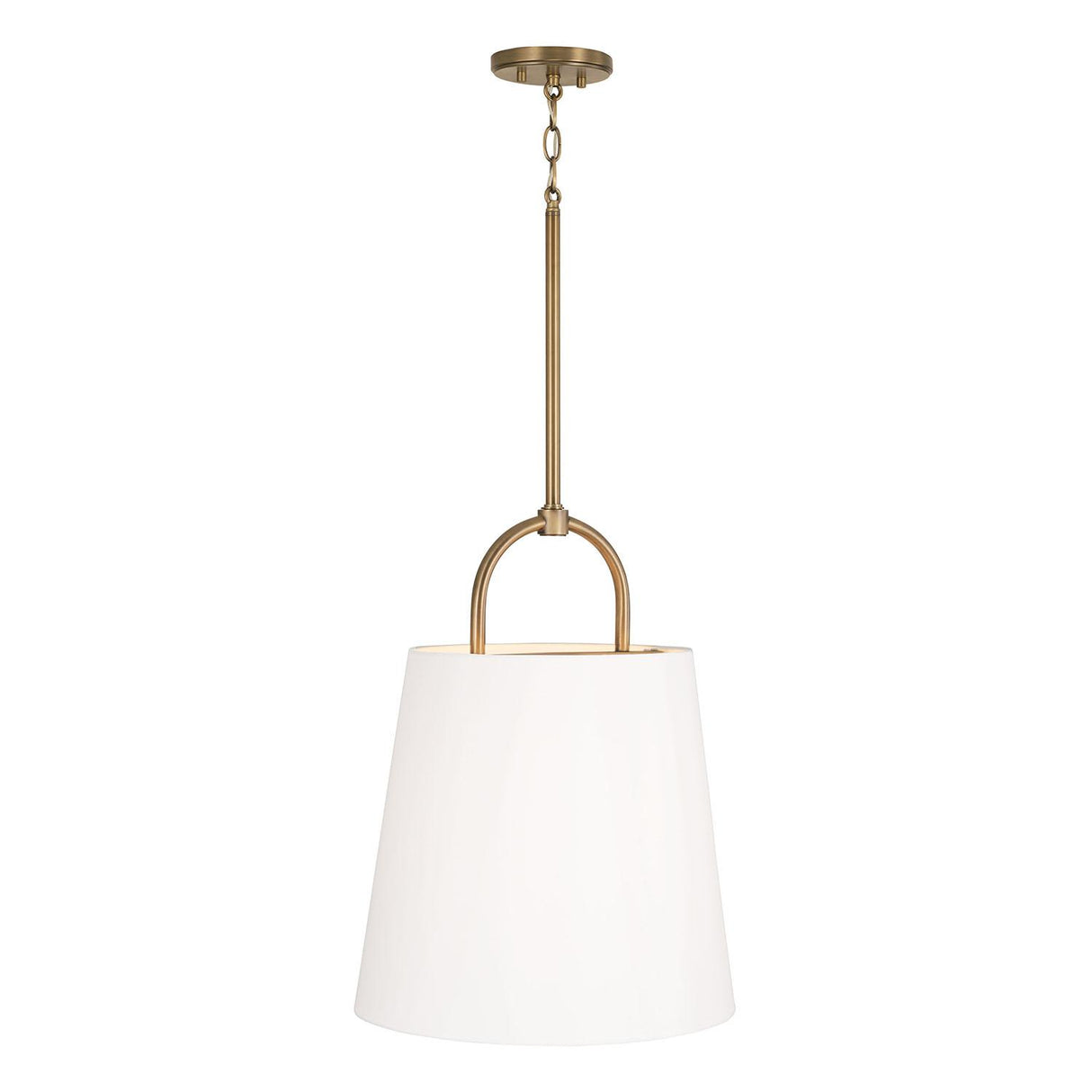 Capital Lighting 349412AD Brody 1 Light Pendant Aged Brass