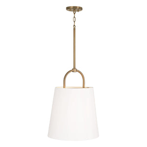 Capital Lighting 349412AD Brody 1 Light Pendant Aged Brass