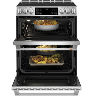 Café 30" Slide-in Front Control Induction and Convection DOUB... CHS950P2MS1