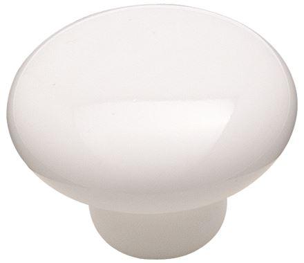 Amerock Cabinet Knob White 1-1/2 inch (38 mm) Diameter Everyday Heritage 1 Pack Drawer Knob Cabinet Hardware