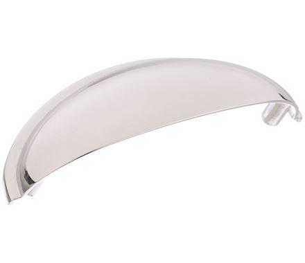 Amerock Cabinet Cup Pull Polished Chrome 3 inch (76 mm) Center-to-Center Ravino 1 Pack Drawer Pull Drawer Handle Cabinet Hardware