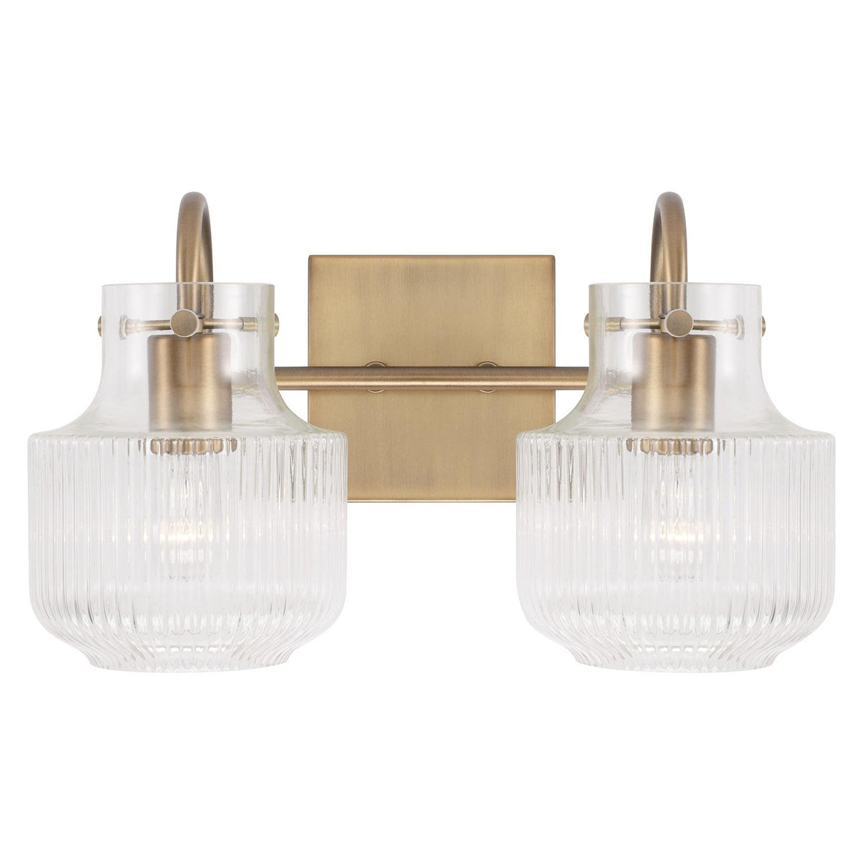 Capital Lighting 145121AD Nyla 2 Light Vanity Aged Brass