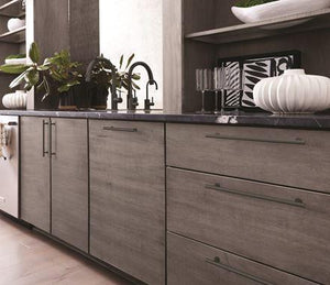 Amerock Cabinet Pull Matte Black 7-9/16 inch (192 mm) Center-to-Center Radius 1 Pack Drawer Pull Cabinet Handle Cabinet Hardware