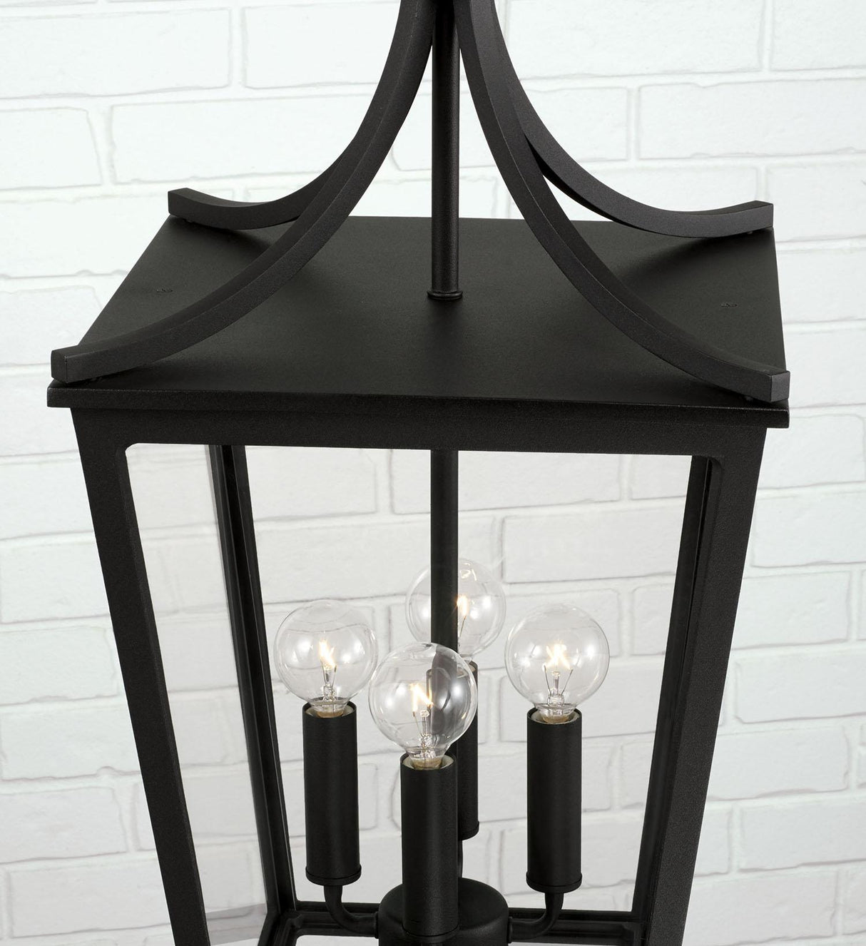 Capital Lighting 947942BK Adair 4 Light Outdoor Hanging Lantern Black