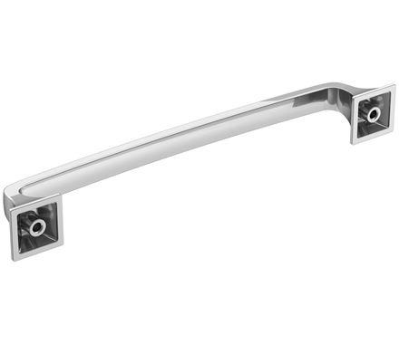 Amerock Cabinet Pull Polished Chrome 6-5/16 inch (160 mm) Center-to-Center Ville 1 Pack Drawer Pull Cabinet Handle Cabinet Hardware