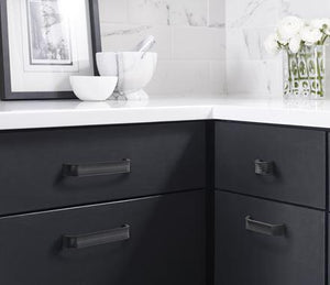 Amerock Cabinet Pull Matte Black 3-3/4 inch (96 mm) Center to Center Concentric 1 Pack Drawer Pull Drawer Handle Cabinet Hardware