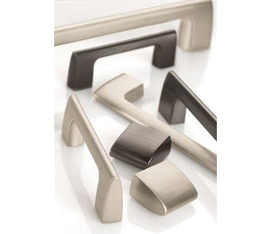 Amerock Cabinet Pull Graphite 3-3/4 inch (96 mm) Center to Center Riva 1 Pack Drawer Pull Drawer Handle Cabinet Hardware