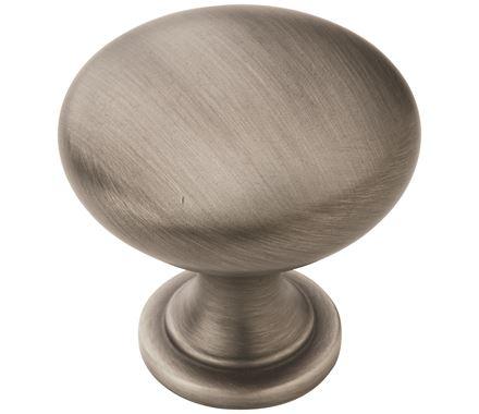 Amerock Cabinet Knob Antique Silver 1-1/4 inch (32 mm) Diameter Edona 1 Pack Drawer Knob Cabinet Hardware