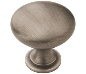 Amerock Cabinet Knob Antique Silver 1-1/4 inch (32 mm) Diameter Edona 1 Pack Drawer Knob Cabinet Hardware
