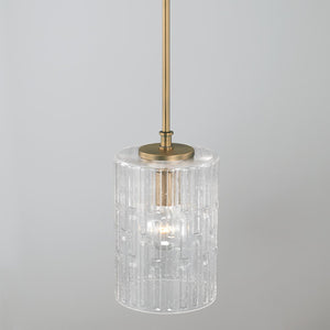 Capital Lighting 341311AD Emerson 1 Light Pendant Aged Brass