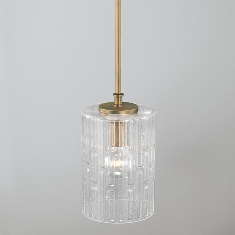 Capital Lighting 341311AD Emerson 1 Light Pendant Aged Brass
