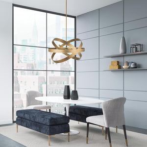 Capital Lighting 439061ML Jude 6 Light Chandelier Mystic Lustre