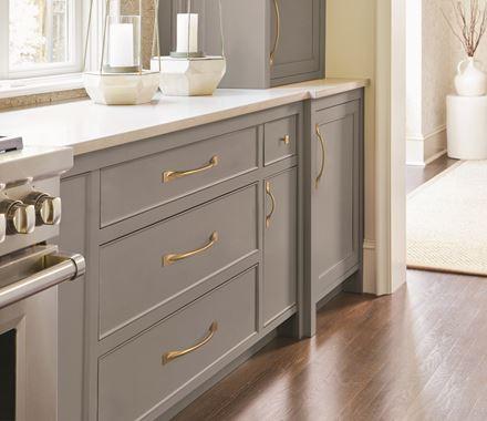 Amerock Cabinet Pull Champagne Bronze 3-3/4 inch (96 mm) Center-to-Center Uprise 1 Pack Drawer Pull Cabinet Handle Cabinet Hardware
