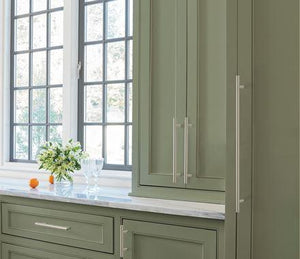 Amerock Cabinet Knob Sterling Nickel 1-15/16 inch (49 mm) Length Bar Pulls 1 Pack Drawer Knob Cabinet Hardware