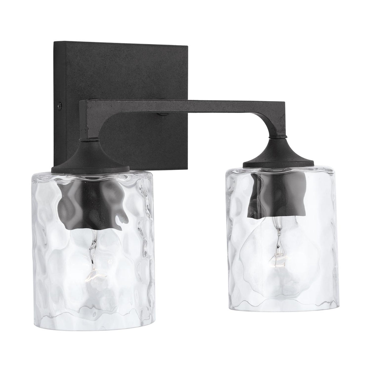 Capital Lighting 137321BI-486 Clint 2 Light Vanity Black Iron