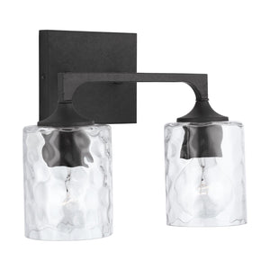 Capital Lighting 137321BI-486 Clint 2 Light Vanity Black Iron