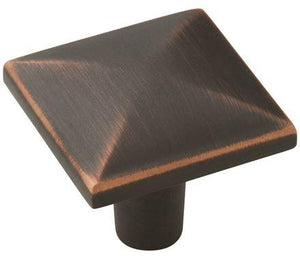 Amerock Cabinet Knob Oil Rubbed Bronze 1-1/8 inch (29 mm) Length Extensity 1 Pack Drawer Knob Cabinet Hardware