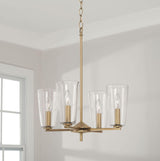 Capital Lighting 348641AD-538 Portman 4 Light Pendant Aged Brass