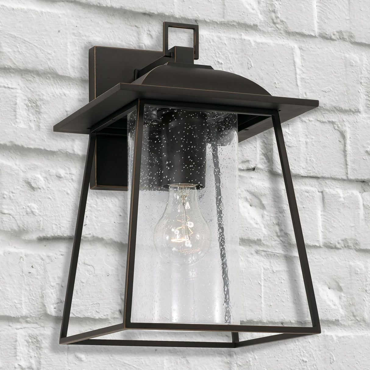 Capital Lighting 943612OZ Durham 1 Light Outdoor Wall Lantern Oiled Bronze