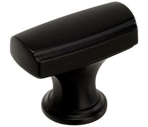 Amerock Cabinet Knob Black Bronze 1-3/8 inch (35 mm) Length Highland Ridge 1 Pack Drawer Knob Cabinet Hardware