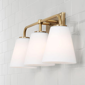 Capital Lighting 149431AD-543 Brody 3 Light Vanity Aged Brass