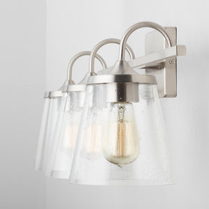 Capital Lighting 139132BN-496 Jayne 3 Light Vanity Brushed Nickel
